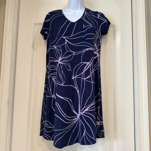 Soma Women's Short Sleeve Pullover Shift Nightgown Comfort Soft Sz XS‎ Blue Pink